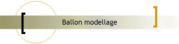 Ballon modellage