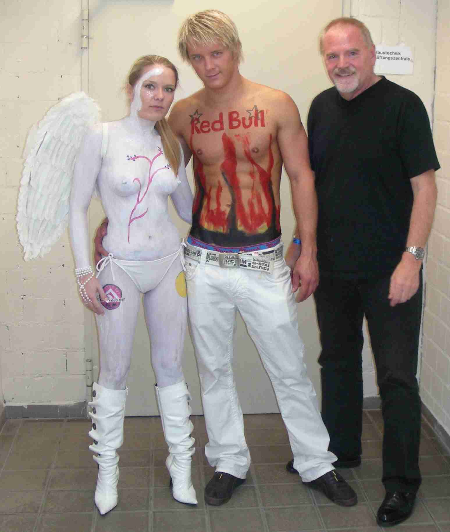 Bodypainting fr Red-Bull Skihalle Bottrop