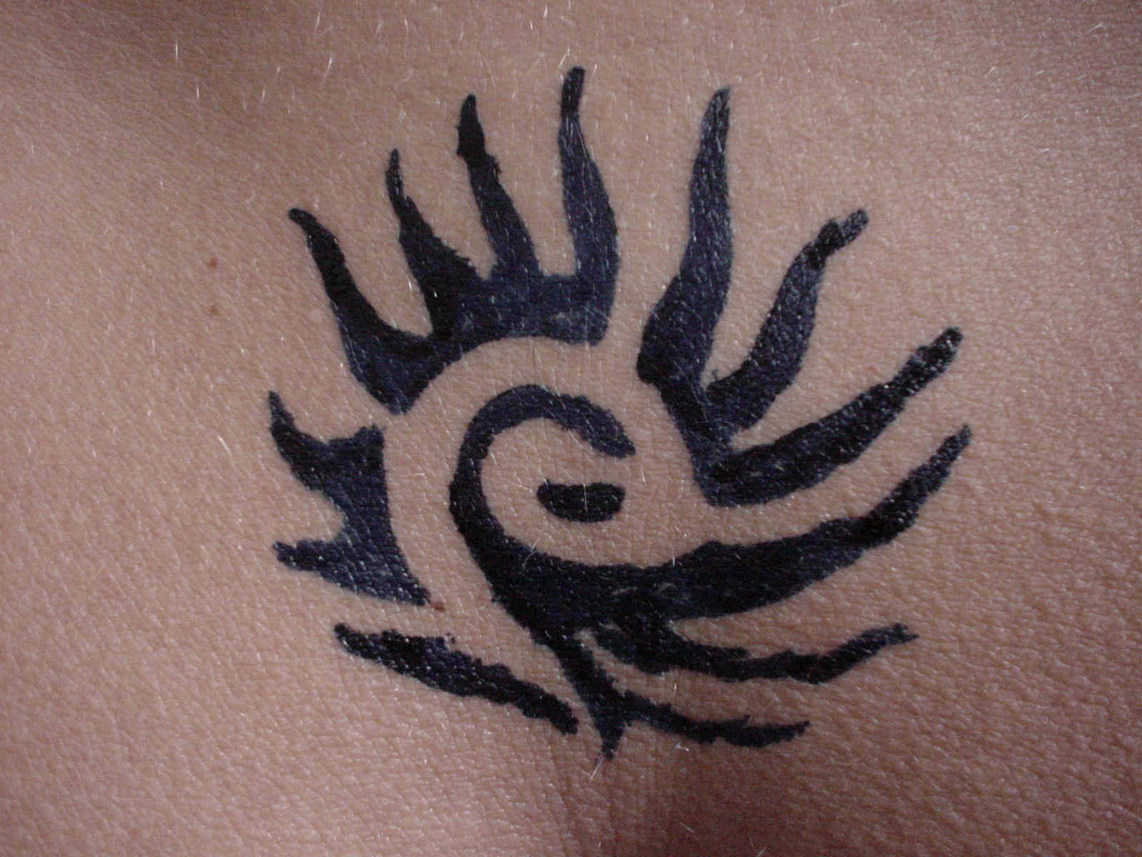 Temporary-Tattoo vom Bodypainter Michael Krudewig