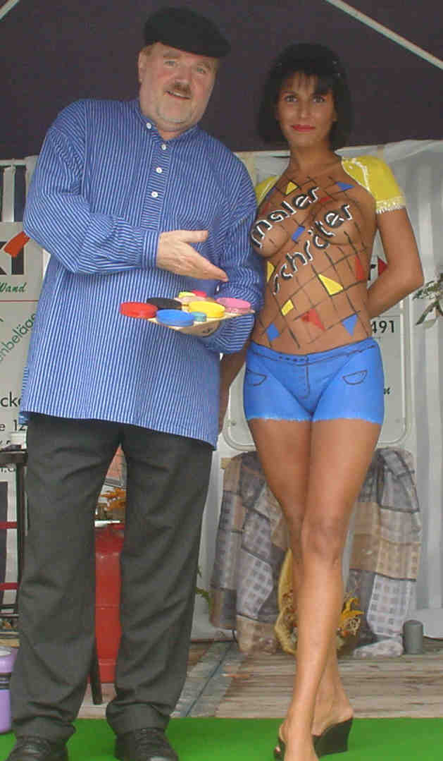 The Bodypainter in Aktion