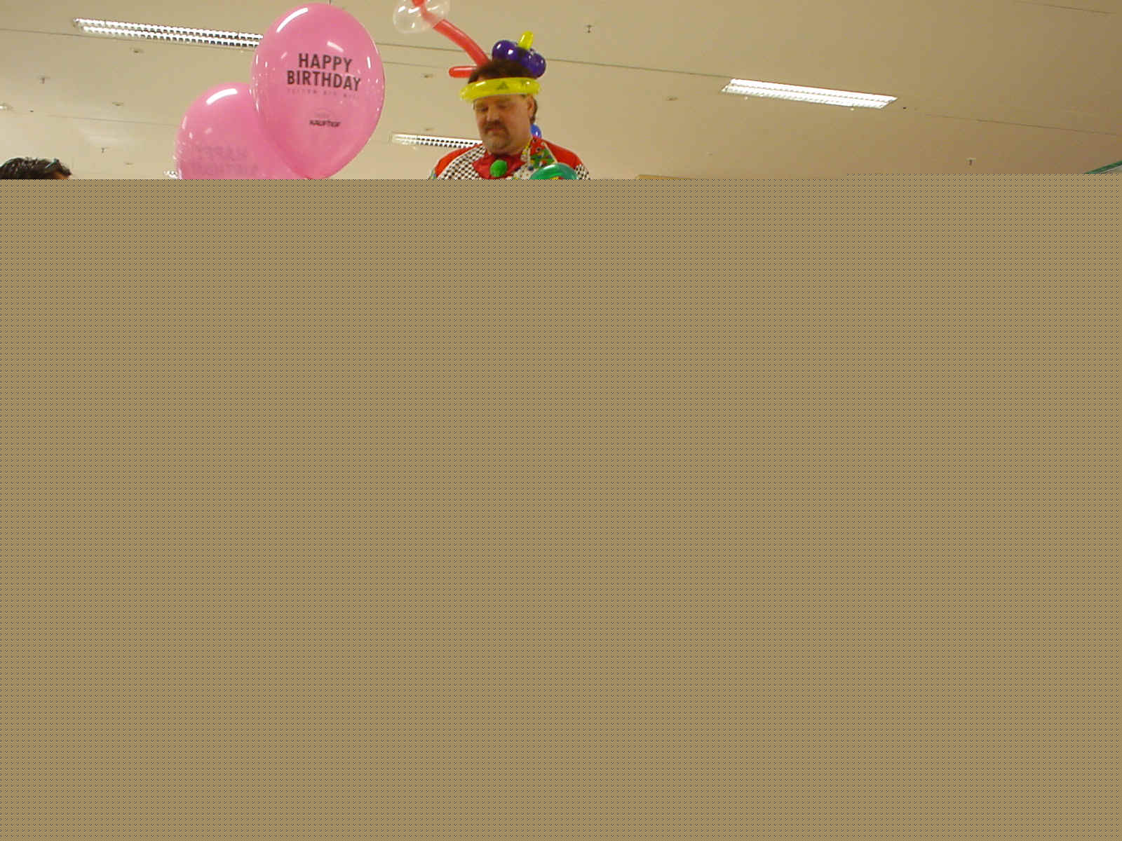 Ballon-Clown-Micky in Aktion