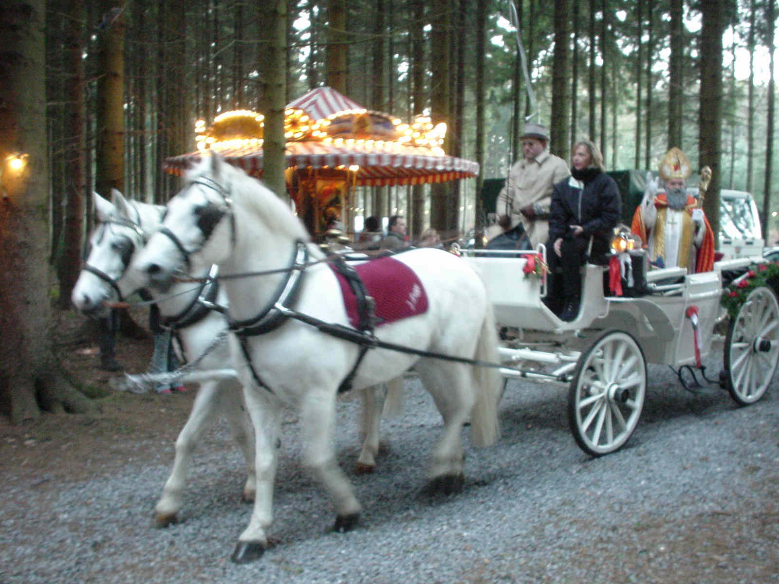 Der Nikolaus in der Kutsche