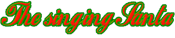 The singing Santa